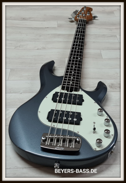 Sterling by Music Man StingRay Ray35 HH, Charcoal Frost
